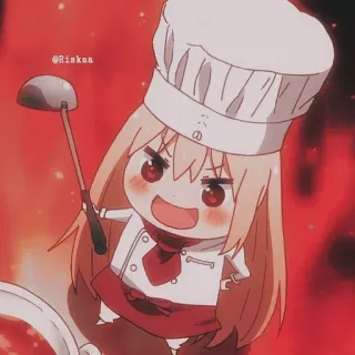 🎐 đầu bếp, nấu ăn, anime, nhà bếp, phim hoạt hình, kawaii telegram sticker