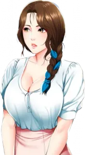 🧐 女人, 动漫, 辫子, 亚洲人, 漂亮 telegram sticker