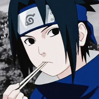 🖲 Sasuke Naruto Аниме, Саске, Наруто, Персонаж, Мультфильм telegram sticker