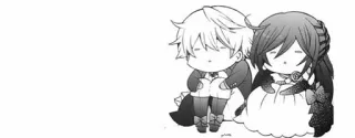 😑 anime, chibi, cute, manga, cartoon, kawaii telegram sticker