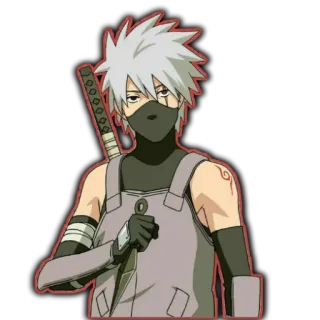 🔪 Kakashi Naruto 애니메이션, 카카시, 나루토, 닌자, 만화, 만화책, 캐릭터 telegram sticker