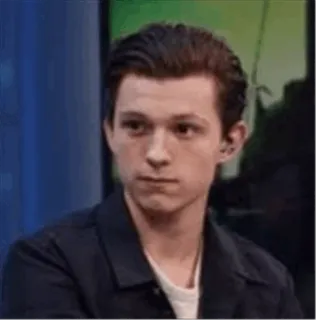 😐 Tom Holland celebrity, actor, portrait, man whatsapp sticker
