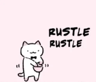 ✋️ RUSTLE
RUSTLE Katze, süß, rascheln, Tier, Cartoon telegram sticker