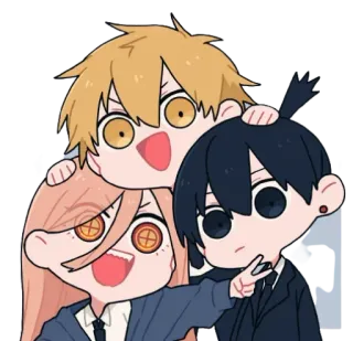 Chainsaw Man 🤍 @TengenSama 🤍 @A_s_t_a_Staria telegram stickers