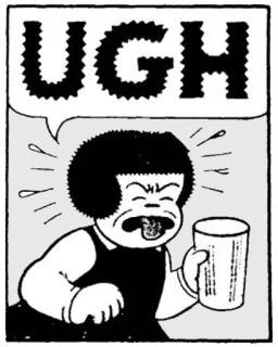 😣 UGH comic, ugh, reaction, disgust, cartoon telegram sticker