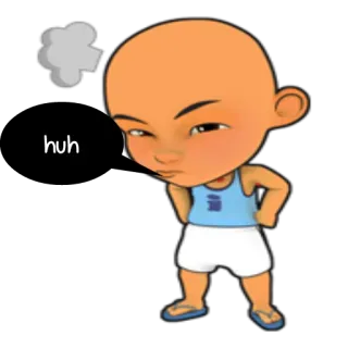 😡 huh Dessin animé, En colère, Frustré, Personnage telegram sticker