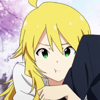 😡 Anime, Dibujos animados, Personaje, Chica, Retrato, Lindo telegram sticker