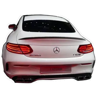 🍑 รถ, เมอร์เซเดส, C63, รถยนต์, ยานยนต์, รถเก๋ง telegram sticker