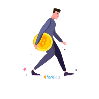 🤥 биткоин, криптовалюта, монета, мужчина, несет, финансы telegram sticker