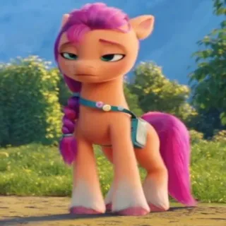 🙁 Sunny Starscout My Little Pony: A New Generation ポニー, アニメ, マイリトルポニー, サニースタースカウト, アニメーション telegram sticker