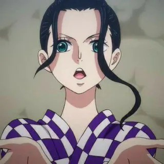 👑 Nico Robin One Piece Nico Robin, Anime, One Piece, Personnage, Fanart whatsapp sticker