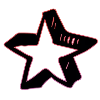 😁 звезда, значок, символ, форма, графика, клипарт telegram sticker