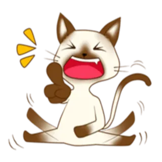 🤣 gatto, animale, pollice in su, cartone animato, positivo, approvazione, emoji whatsapp sticker