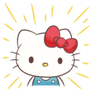 😀 Hello Kitty hello kitty, gatto, cartone animato, carino, kawaii, sanrio telegram sticker