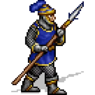 ⛑ soldier, armor, weapon, pixel art, medieval, warrior telegram sticker