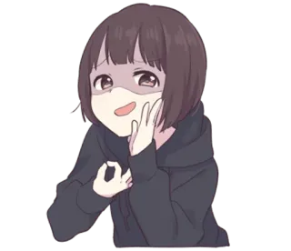 Menhera-chan telegram stickers