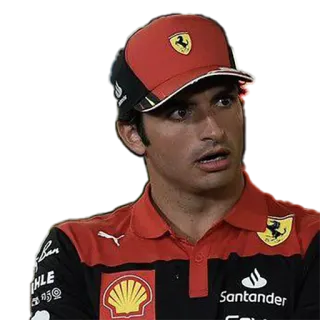 😯 Carlos Sainz Jr. Formule 1, Ferrari, pilote, course, sport whatsapp sticker