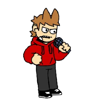 ⬅️ Tord Eddsworld Tord, Eddsworld, dibujos animados, personaje, animación, fanart telegram sticker