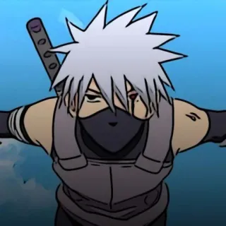 😶 Kakashi Naruto 卡卡西, 鸣人, 动漫, 漫画, 忍者, 卡通, 角色, 写轮眼 telegram sticker