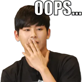 😮 OOPS... 어이쿠, 실수, 미안, 사과 telegram sticker