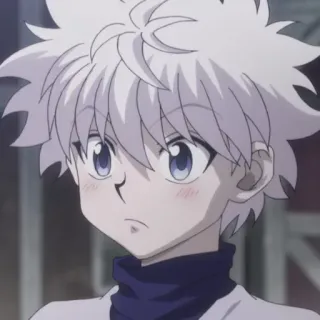 😳 Killua Zoldyck Hunter x Hunter Anime, Killua, Hunter x Hunter, Cartoon, Charakter, Weißes Haar, Animation telegram sticker