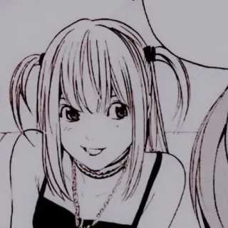 🩺 Misa Amane Death Note Anime, Manga, Death Note, Misa Amane, Personaggio, Kawaii, Carino telegram sticker