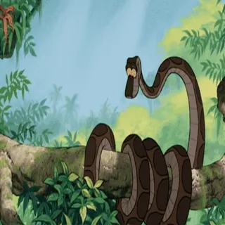 🐍 Kaa and Mowgli The Jungle Book whatsapp sticker