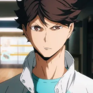 🦉 Oikawa Tooru Haikyuu!! Аниме, Haikyuu, Оикава, Тоору, Волейбол, Спорт, Мультфильм telegram sticker