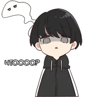 😑 ЧТОООО? anime, cartoon, vraag, verrast telegram sticker