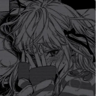 🥵 anime, manga, girl, crying, sad, emotional telegram sticker