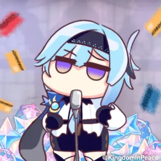🧬 @KingdomInPeace Anime, Microfono, Musica, Carino, Arte digitale, Fan art telegram sticker