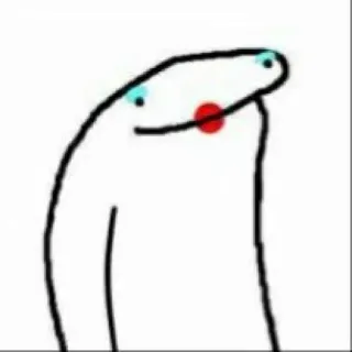 🤡 sticker, meme, personage, cartoon, wit, grappig telegram sticker