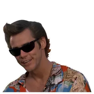 😎 Ace Ventura Ace Ventura: Pet Detective Jim Carrey, Detective de mascotas, Comedia, Película, Ace Ventura whatsapp sticker