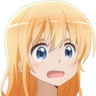 💛 애니메이션, 만화, 만화영화, 소녀, 금발, 캐릭터 telegram sticker