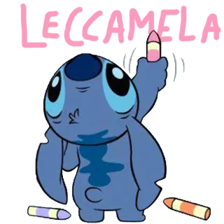 🐨 Stitch Lilo & Stitch LA CAMELA stitch, cartoon, lilo and stitch, cute, drawing, character telegram sticker
