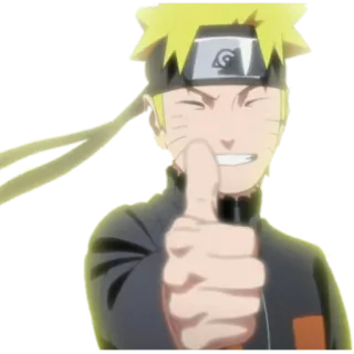 👍 Naruto Uzumaki Naruto Anime, Manga, Naruto, Uzumaki, Kciuk w górę, Ninja telegram sticker