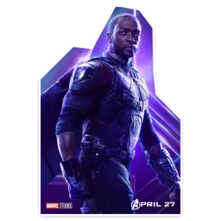 😝 Falcon Avengers APRIL 27 Super-herói, Vingadores, Falcão, Marvel, Personagem, Filme telegram sticker
