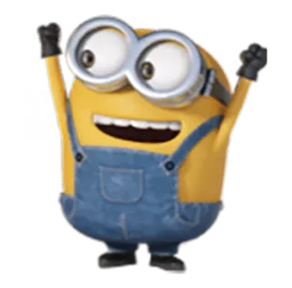 😃 Minion Despicable Me cartoon, minion, yellow, animated, despicable me telegram sticker