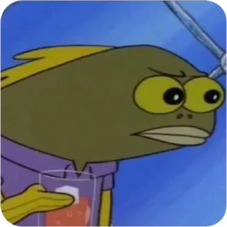 😴 Spongebob, fish, cartoon, animation, character whatsapp sticker