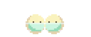 🦠 mask, pixel art, health, medical whatsapp sticker