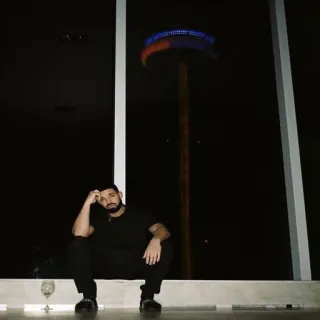 💡 Drake Drake, cantante, ritratto, uomo, artista, rapper telegram sticker