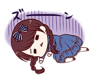 😀 スーン 애니메이션, 만화, 피곤한, 지친, 슬픈 telegram sticker