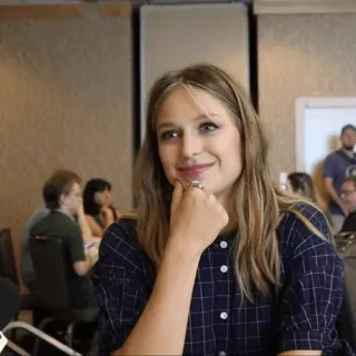 ✨ Melissa Benoist actress, celebrity, woman, portrait, blonde, television whatsapp sticker