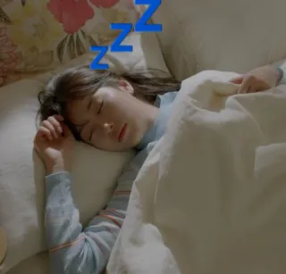 😴 ZZZ сон, спящий, zzz, дремать, отдых, кровать, женщина, сон telegram sticker