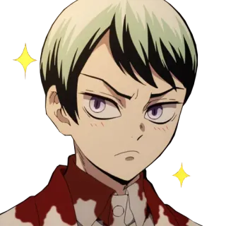 🤩 anime, desenho animado, mangá, sticker, personagem, expressão telegram sticker
