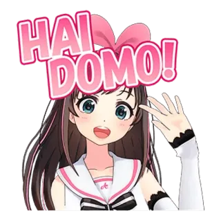 Kizuna AI有聲貼圖  @SeanChannel telegram stickers