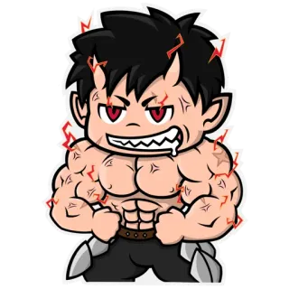 Chibi Demon for @Endless_Trouble telegram stickers