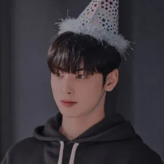 @asianstickers : CHA EUNWOO whatsapp stickers