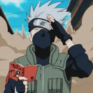 ✋ Kakashi Naruto Kakashi, Naruto, Anime, Mangá, Ninja, Livro telegram sticker