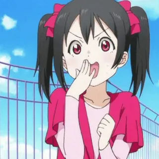 🎈 Yazawa Nico Love Live! Anime, Mädchen, Cartoon, Charakter, Idol, Süß telegram sticker